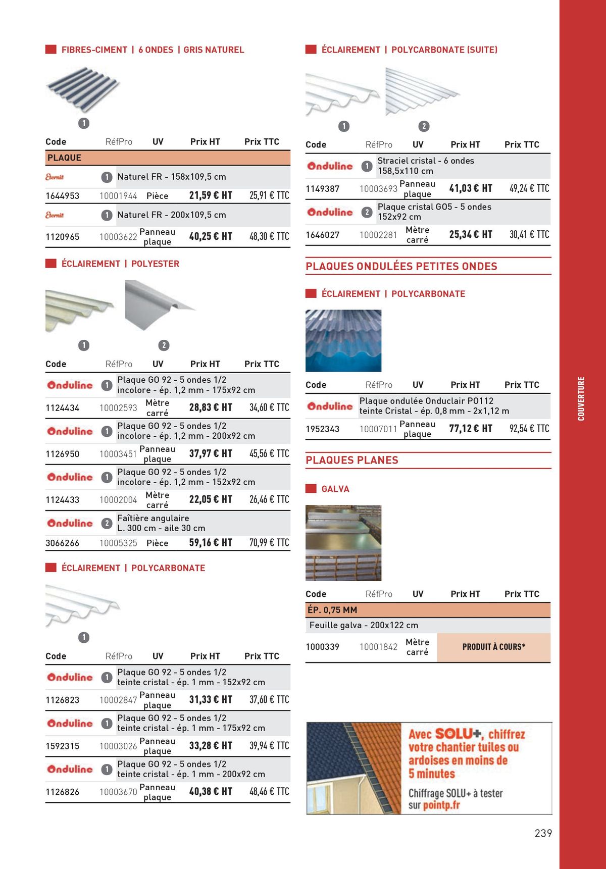 Catalogue Matériaux et Outillage, page 00239