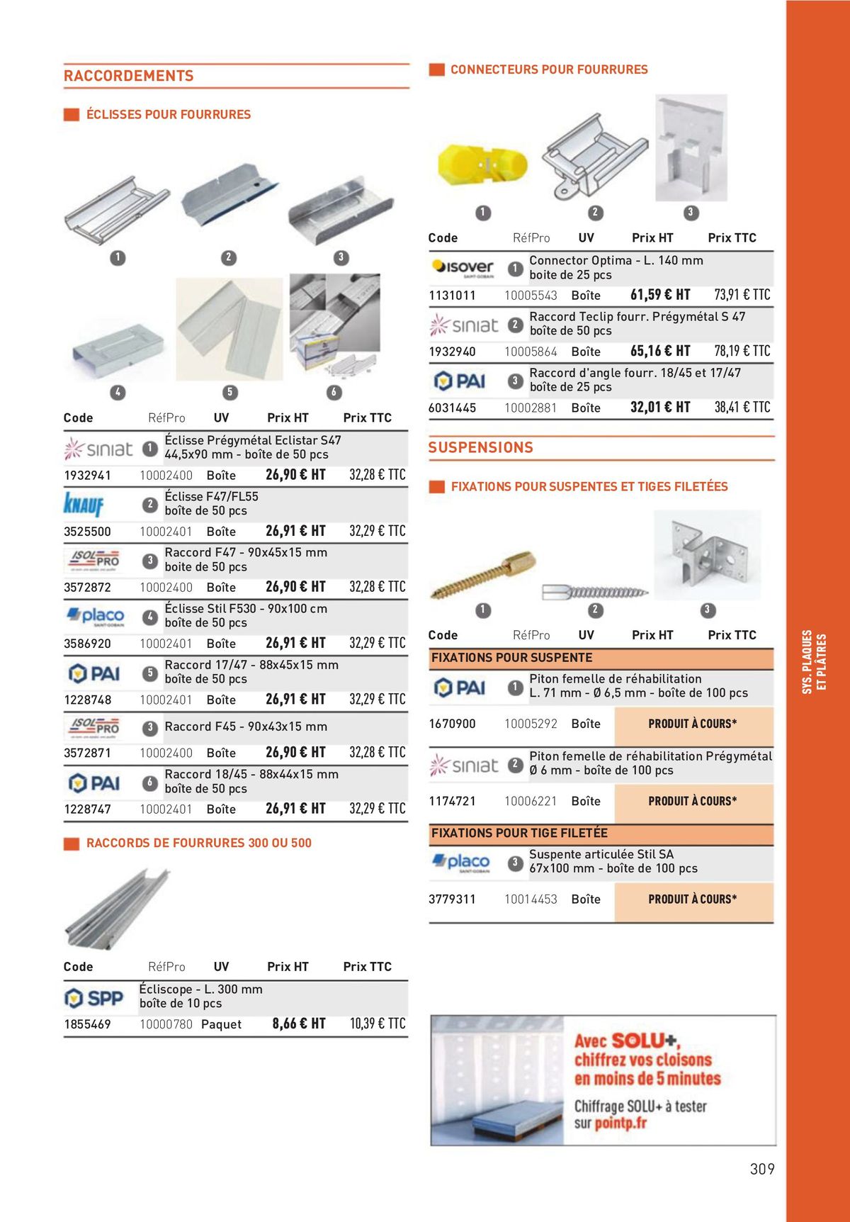 Catalogue Matériaux et Outillage, page 00309