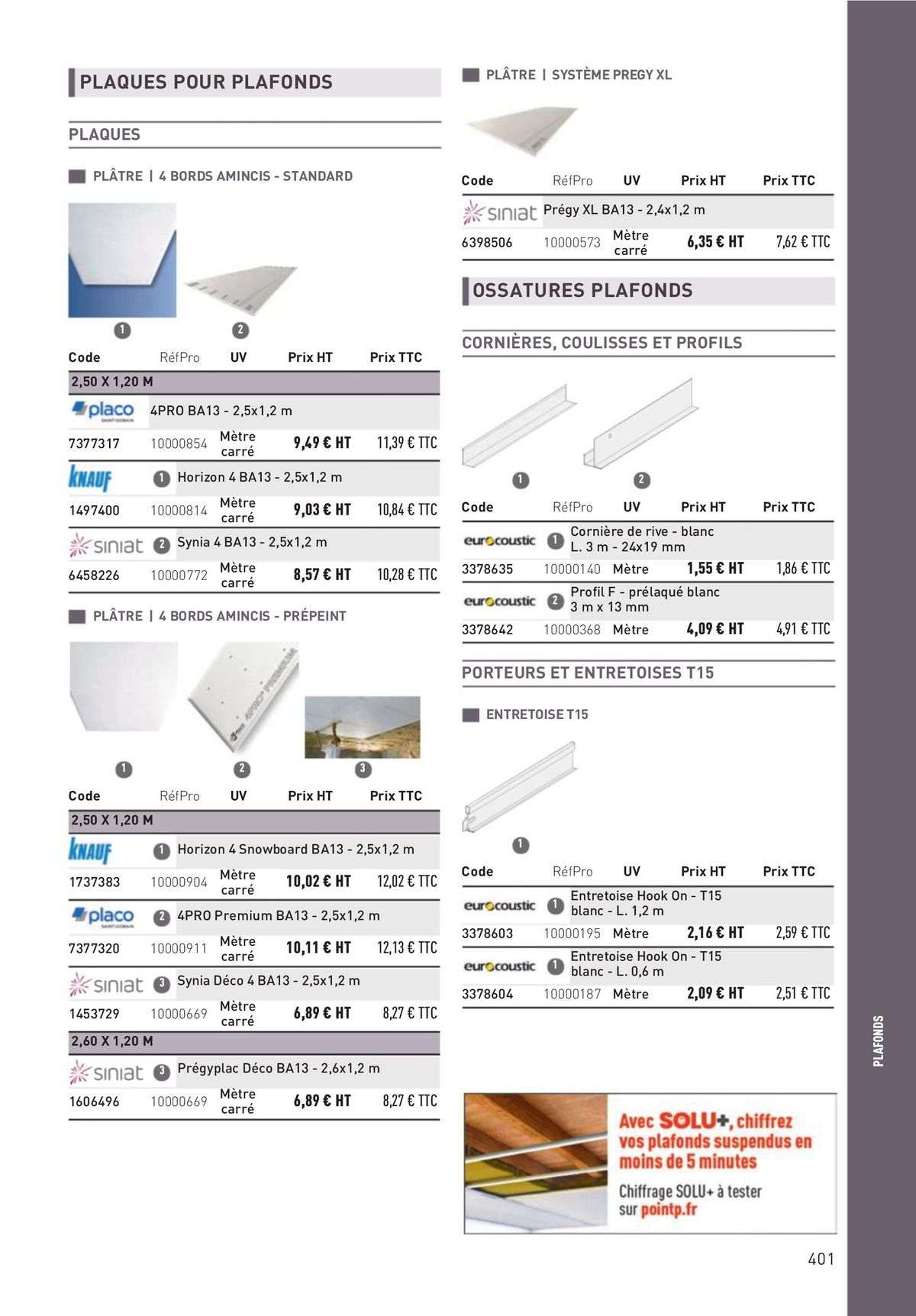 Catalogue Matériaux et Outillage, page 00401