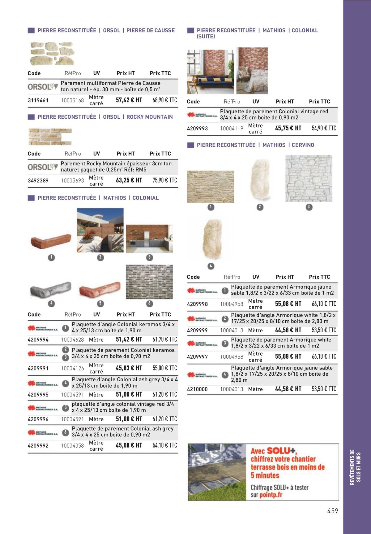 Catalogue Matériaux et Outillage, page 00459
