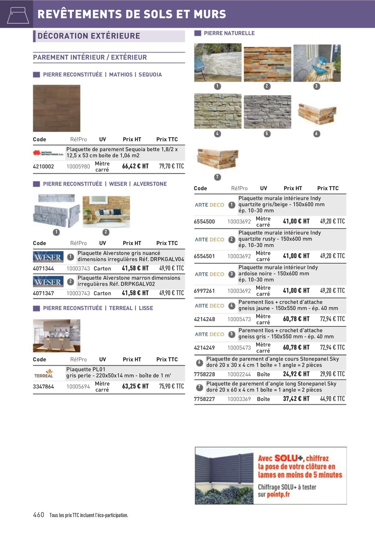 Catalogue Matériaux et Outillage, page 00460