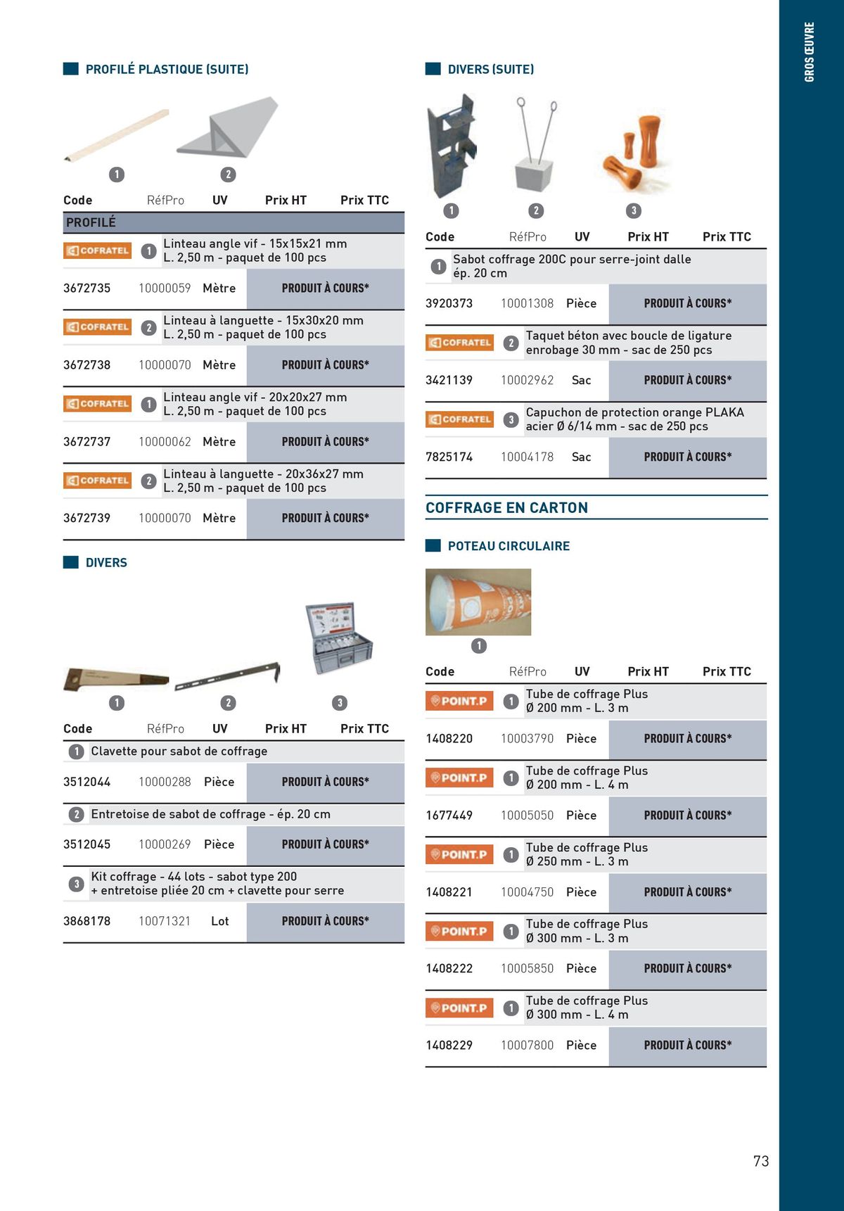 Catalogue Matériaux et Outillage, page 00073