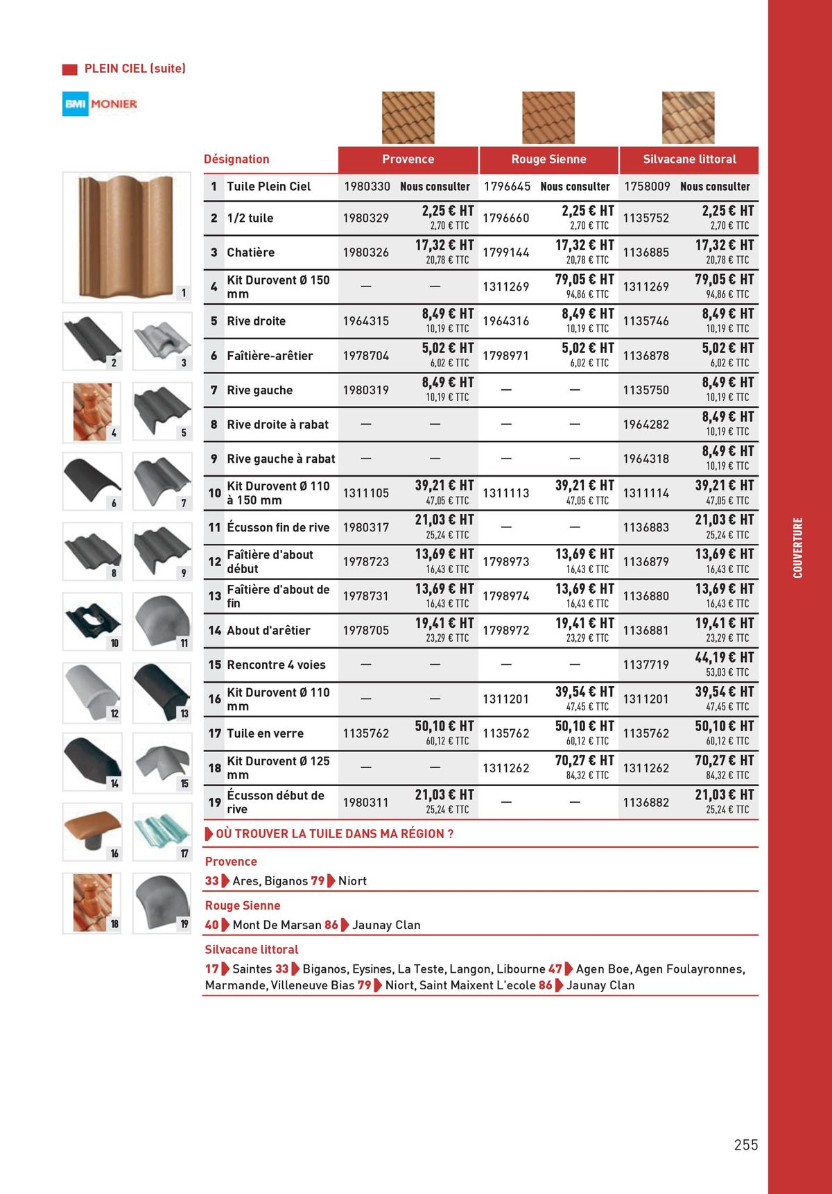 Catalogue Matériaux et Outillage, page 00255