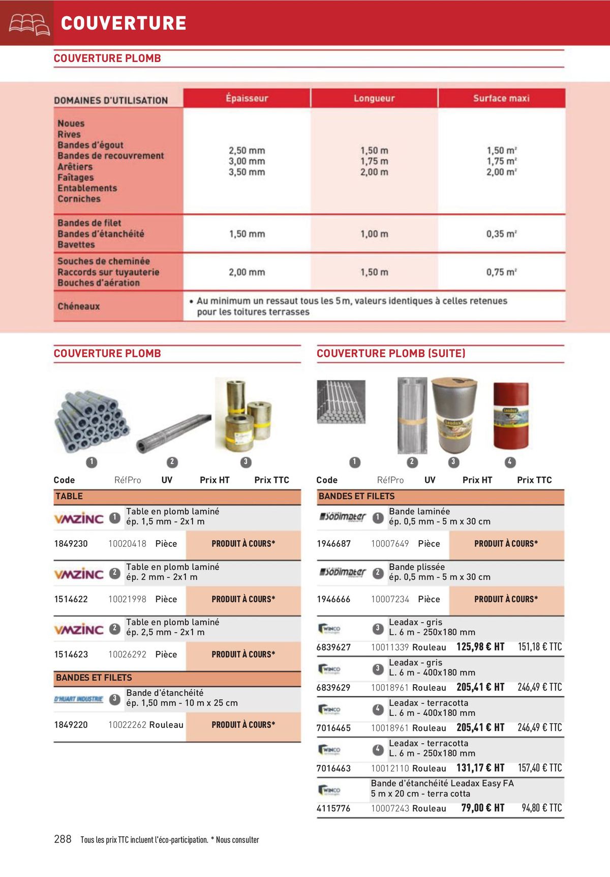 Catalogue Matériaux et Outillage, page 00288