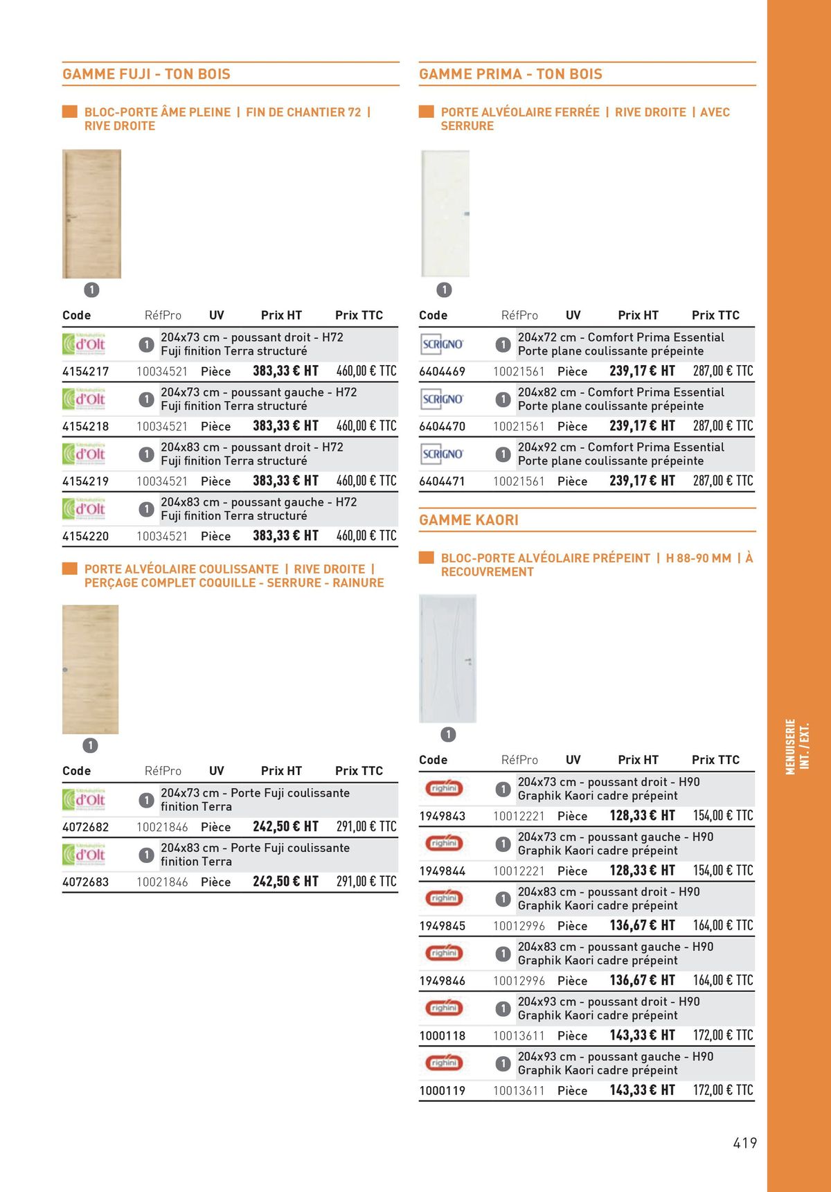 Catalogue Matériaux et Outillage, page 00419