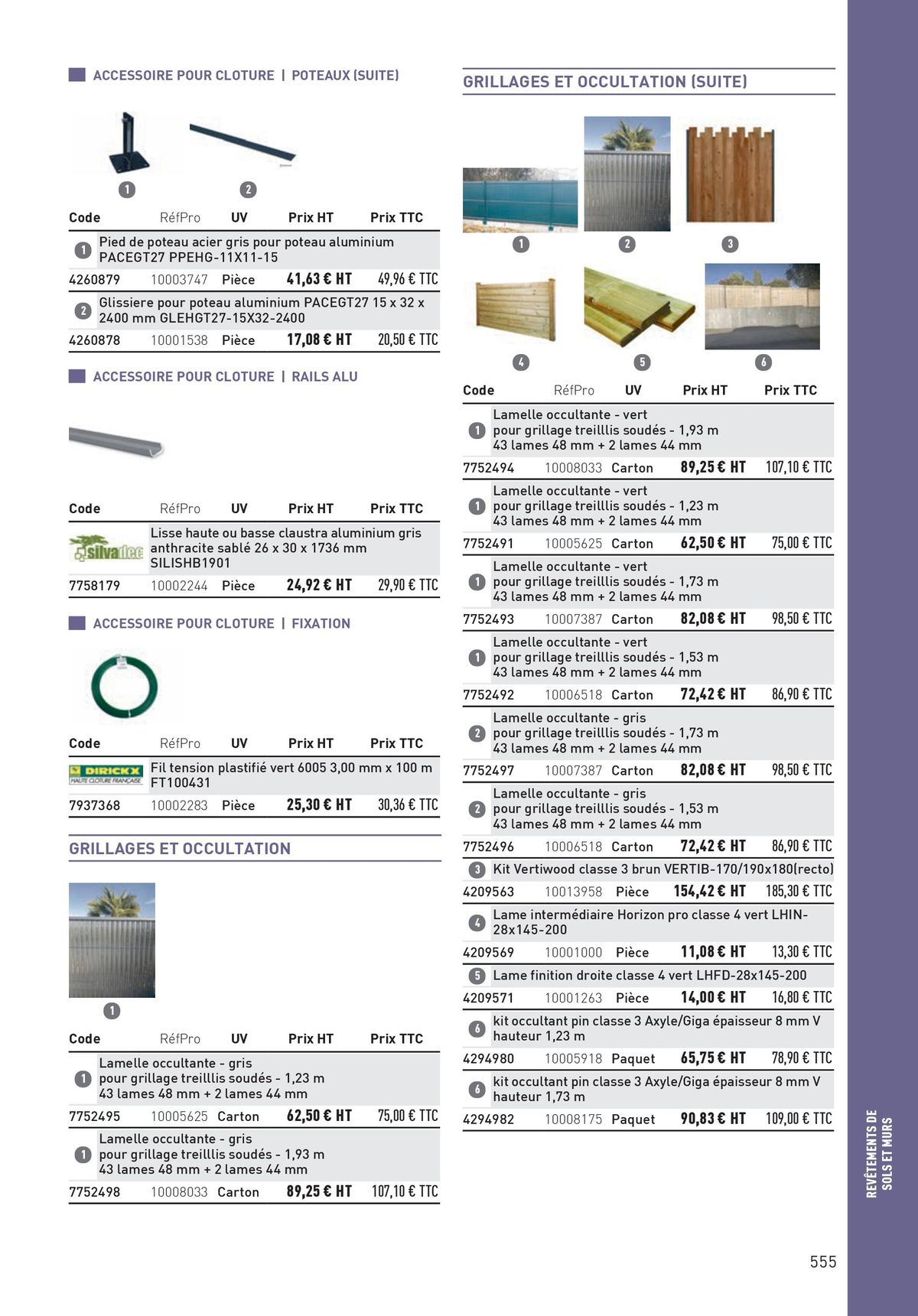 Catalogue Matériaux et Outillage, page 00555