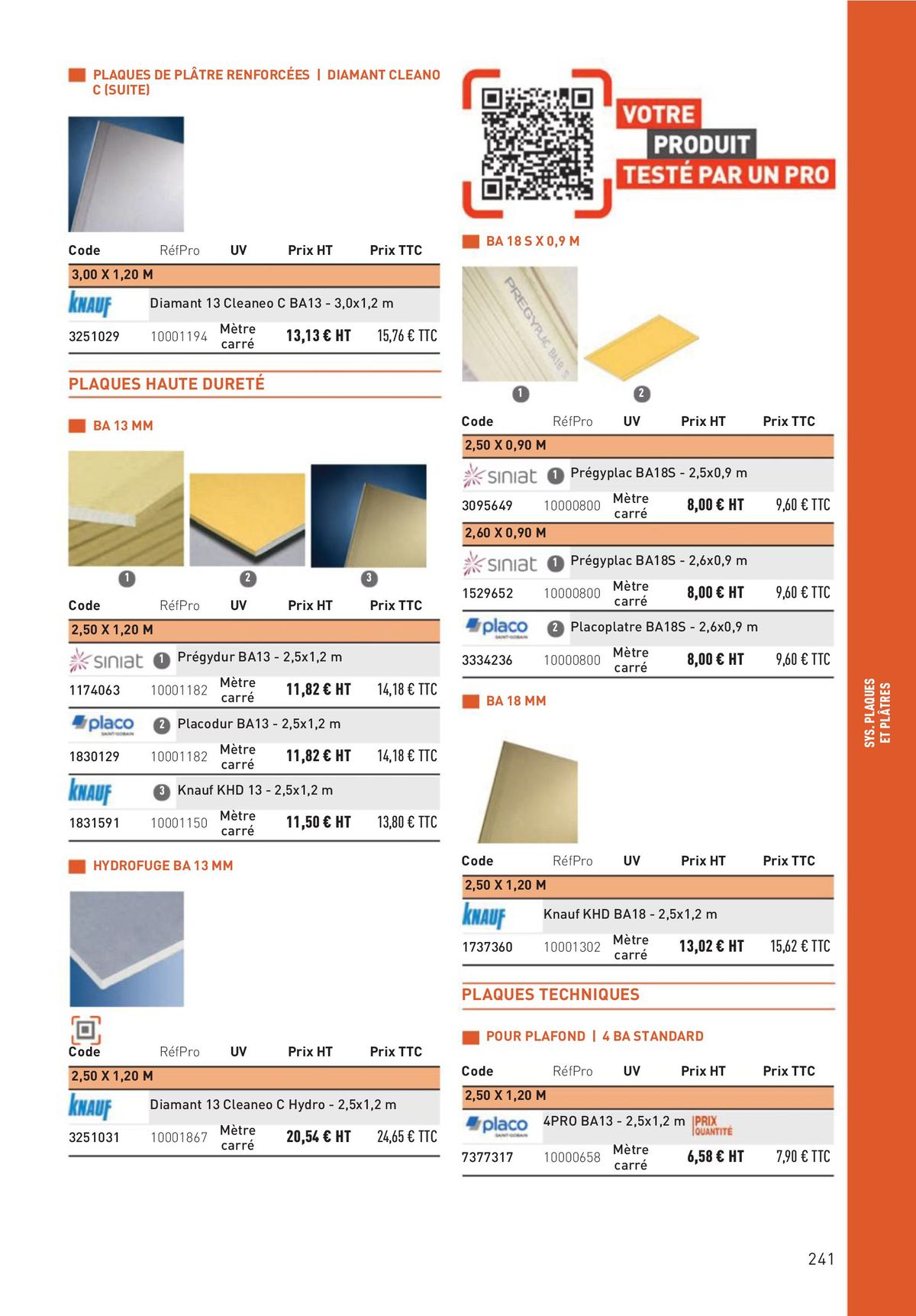 Catalogue Matériaux et Outillage, page 00241