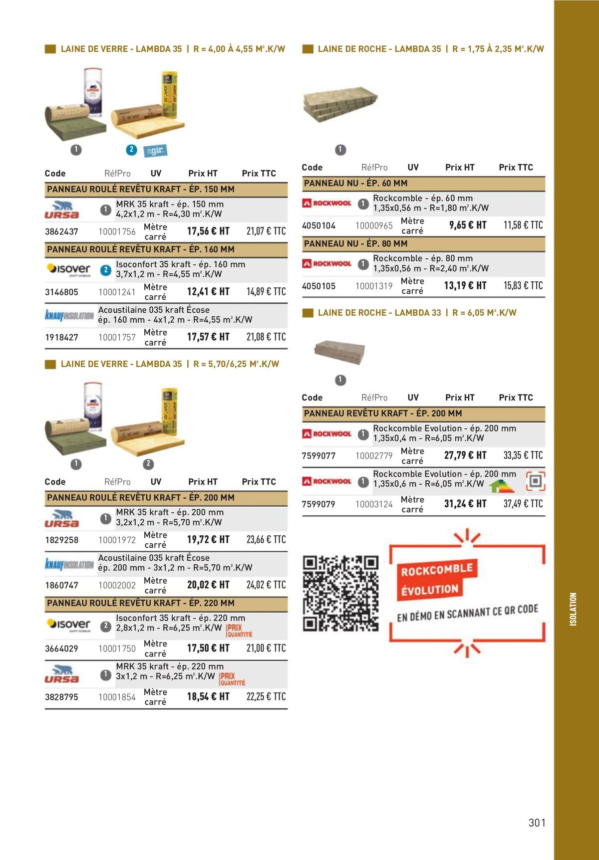 Catalogue Matériaux et Outillage, page 00301