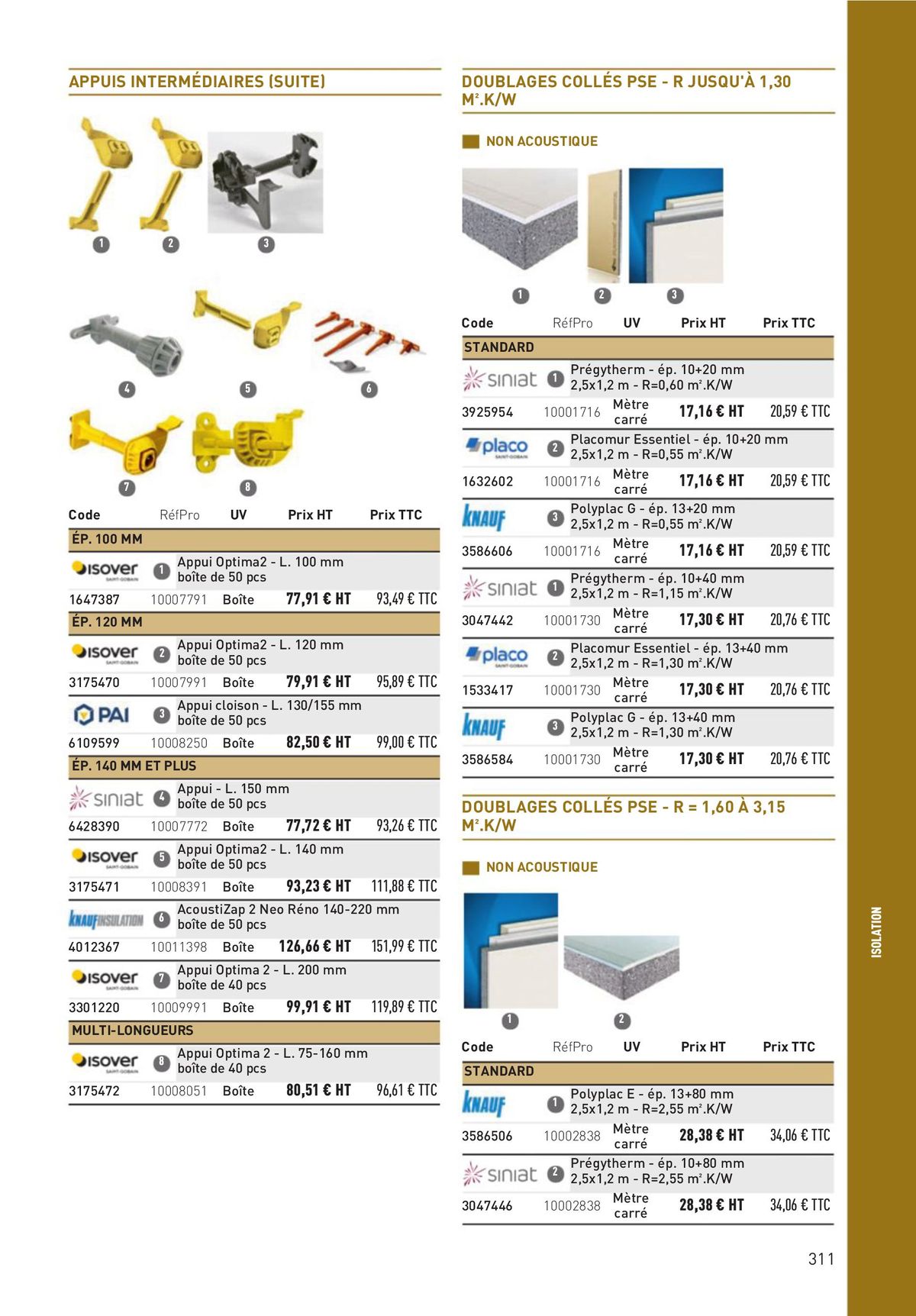 Catalogue Matériaux et Outillage, page 00311