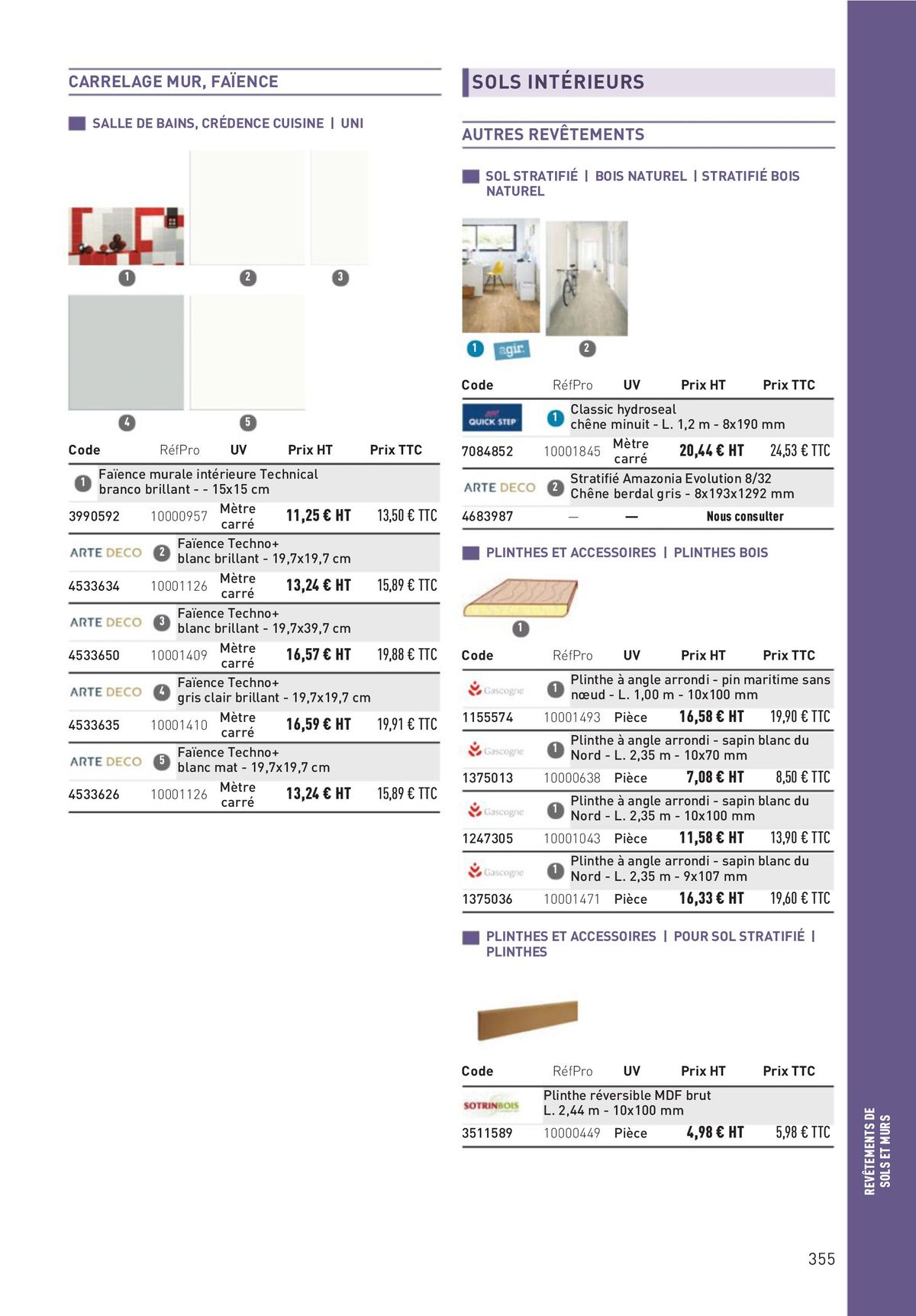 Catalogue Matériaux et Outillage, page 00355