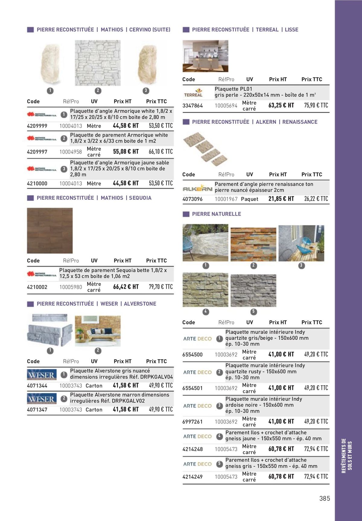 Catalogue Matériaux et Outillage, page 00385