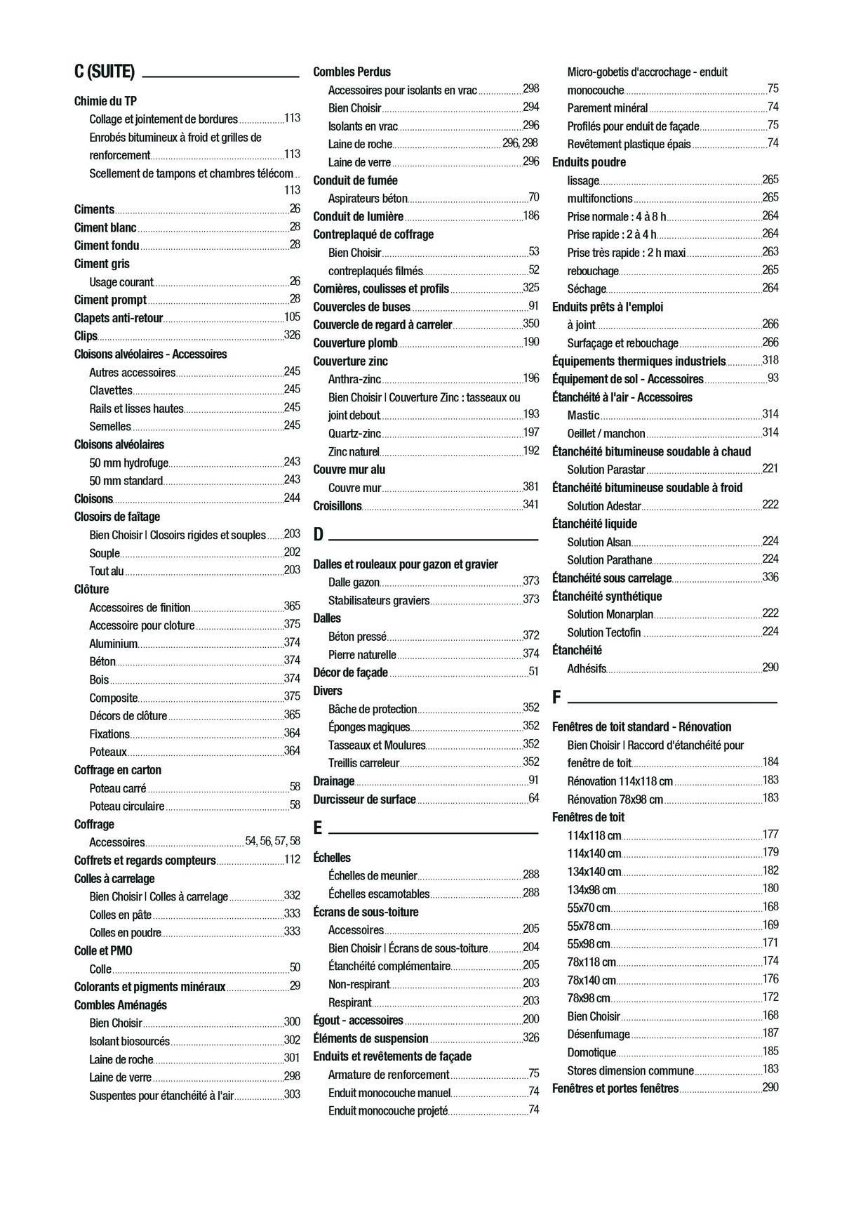 Catalogue Matériaux et Outillage, page 00396