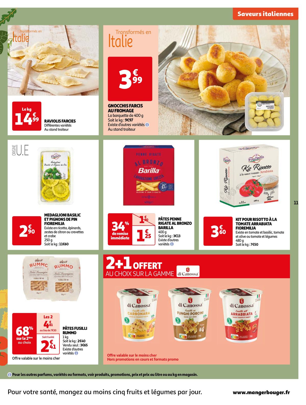 Catalogue Retrouvez toutes nos saveurs d'Italie, page 00011