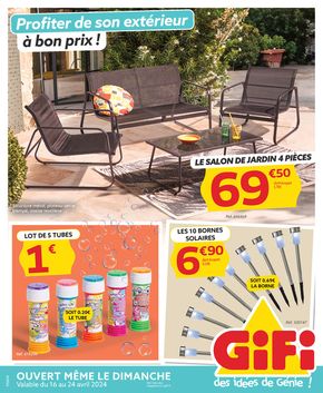 Catalogue Gifi à Épinay-sur-Seine | Profitez de son extérieur à bon prix ! | 16/04/2024 - 28/04/2024