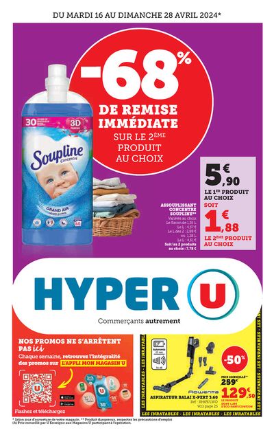 Promos de Supermarchés à Mulhouse | Hyper U sur Hyper U | 16/04/2024 - 28/04/2024