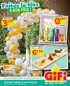 Catalogue Gifi à Créteil | Faites la fête à bon prix ! | 30/04/2024 - 12/05/2024