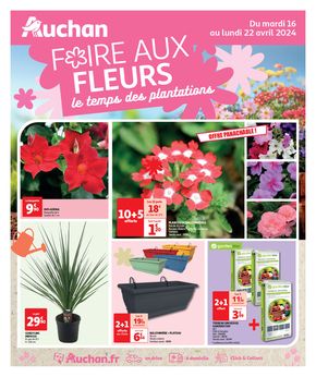 Promos de Jardineries et Animaleries à Lens | Foire aux fleurs sur Auchan Hypermarché | 16/04/2024 - 22/04/2024