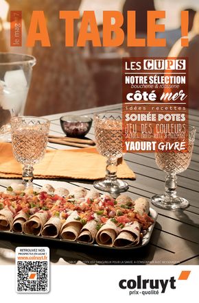 Promos de Supermarchés à Bourgoin-Jallieu |  A table ! sur Colruyt | 22/04/2024 - 28/04/2024