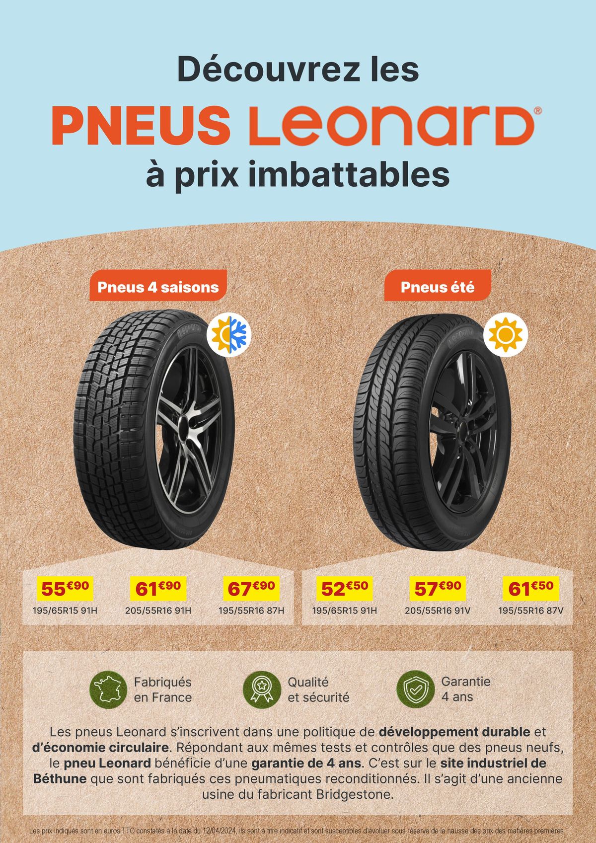 Catalogue BAISSE DE PRIX sur de nombreux pneus, pièces auto et accessoires, page 00003
