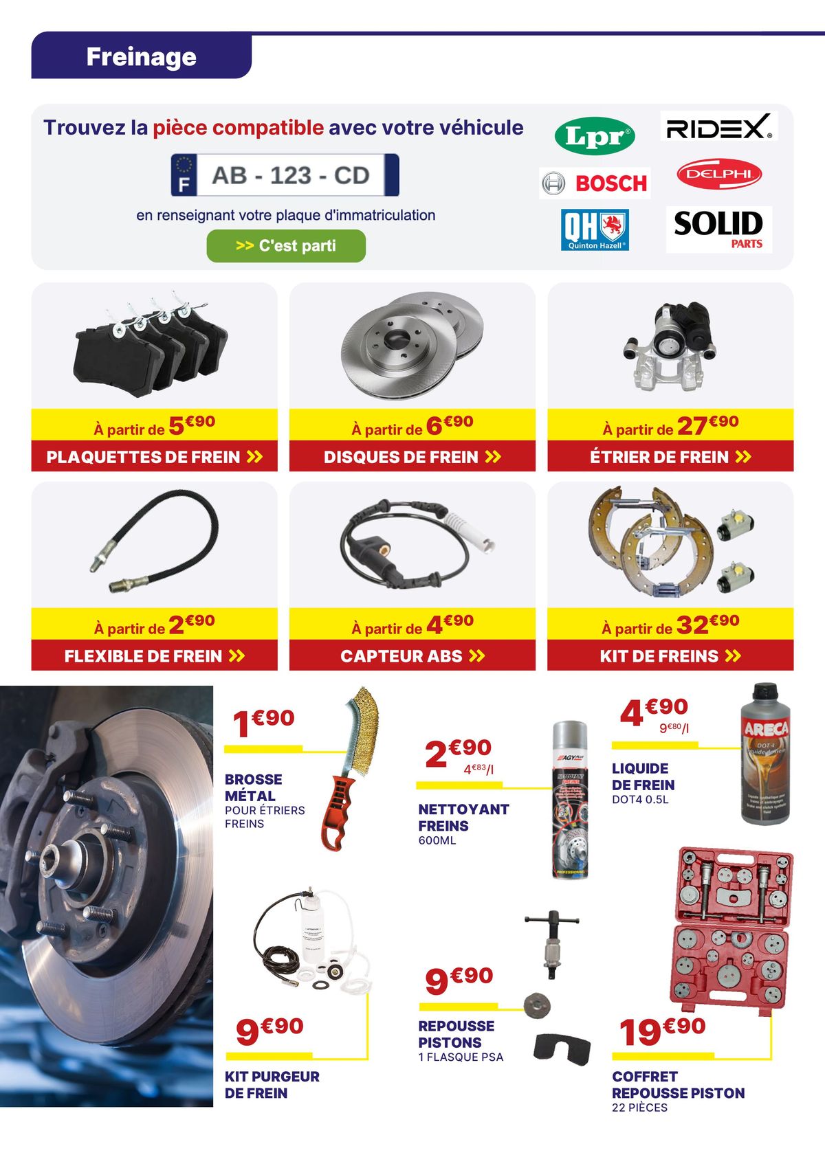 Catalogue BAISSE DE PRIX sur de nombreux pneus, pièces auto et accessoires, page 00010