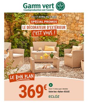 Catalogue Gamm vert à Châtellerault | Le décorateur d'extérieur c'est vous ! | 16/04/2024 - 05/05/2024