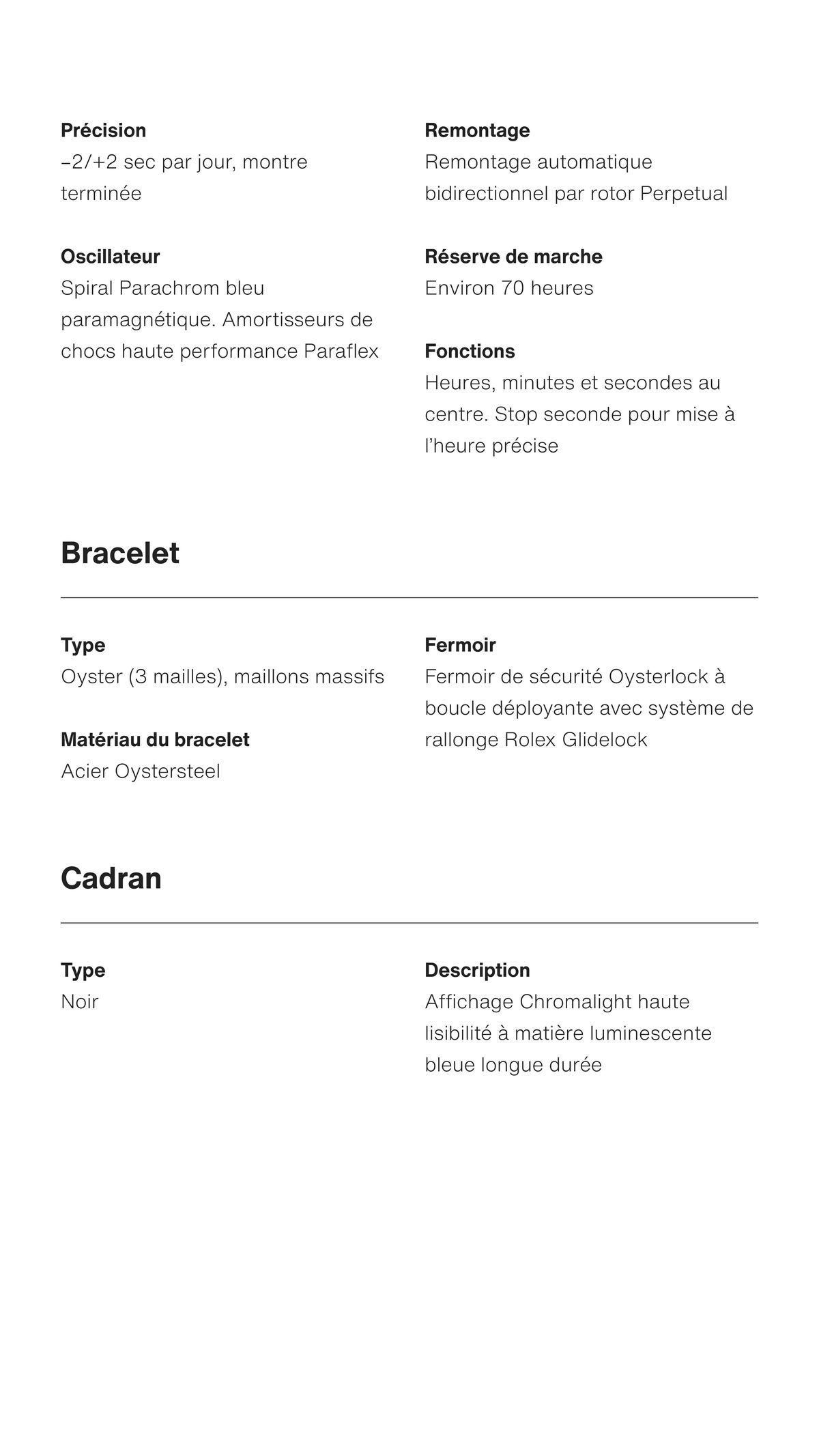 Catalogue Oyster, 36 mm, acier Oystersteel et or gris, page 00010