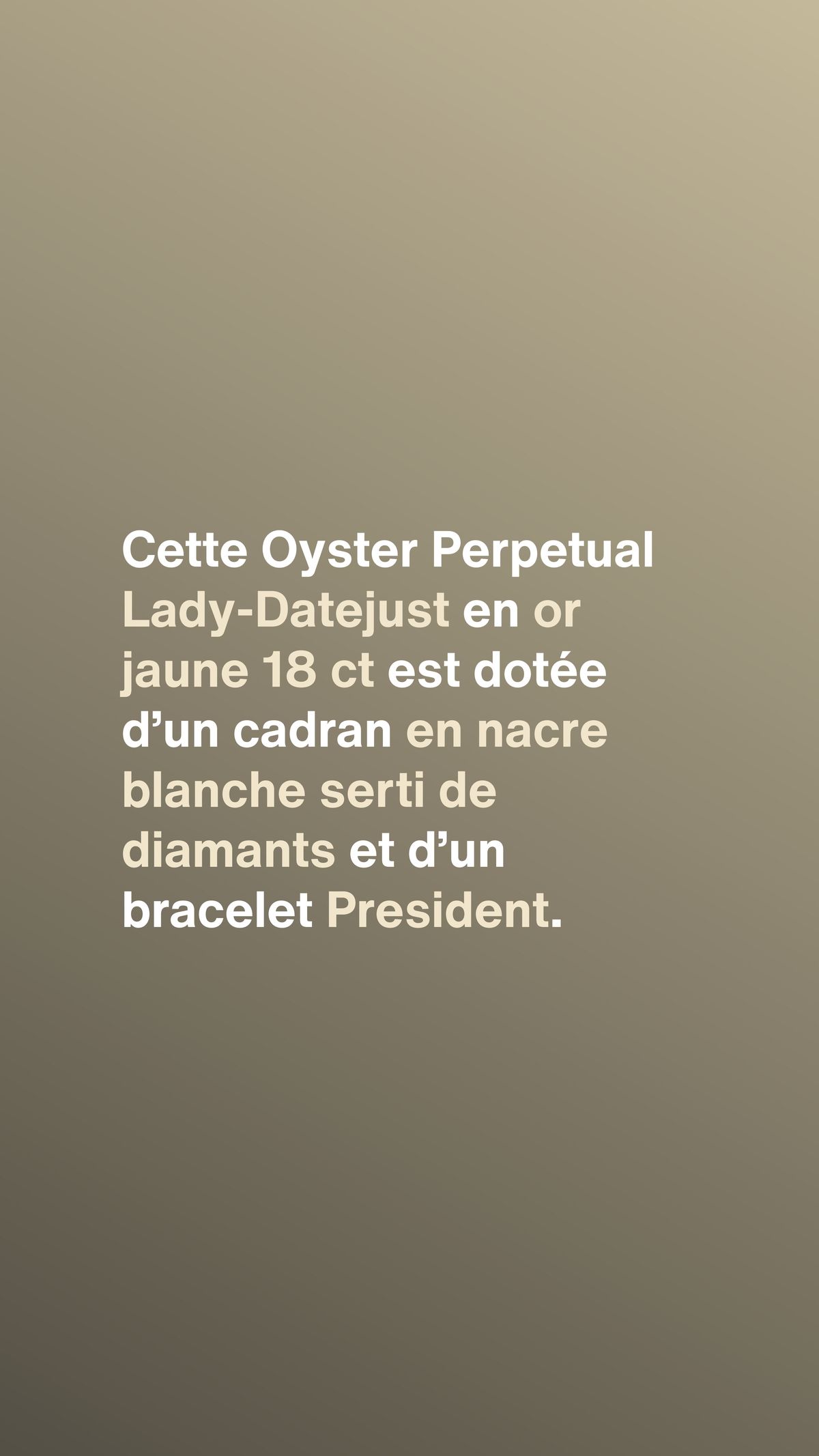 Catalogue Oyster, 28 mm, or jaune et diamants, page 00002