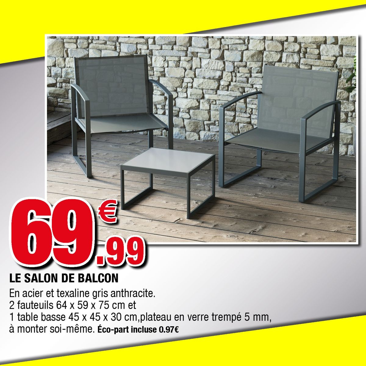 Catalogue Profitez du mobilier de jardin à petit prix chez Bazarland !, page 00003