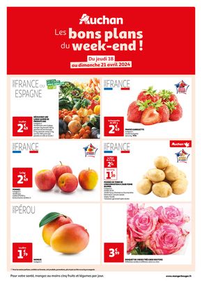 Catalogue Auchan Hypermarché | Les bons plans du week-end dans votre hyper ! | 18/04/2024 - 21/04/2024