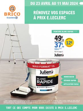Catalogue E.Leclerc Brico à Lille | Rénovez vos espaces à prix E.Leclerc | 23/04/2024 - 11/05/2024