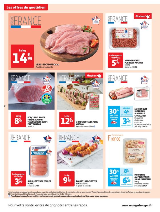 Catalogue Auchan Supermarché à Palaiseau | 50 offres au top ! | 30/04/2024 - 05/05/2024