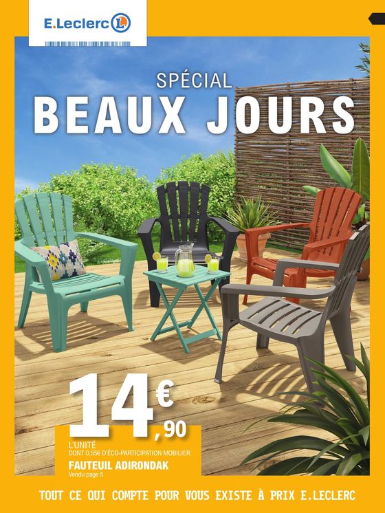 Catalogue E.Leclerc à Saint-Junien | Spécial beaux jours | 23/04/2024 - 11/05/2024