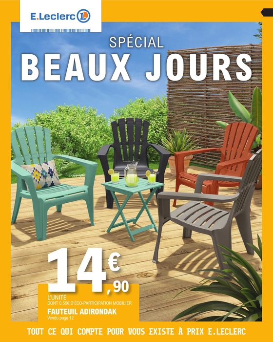 Catalogue E.Leclerc à Saumur | Spécial beaux jours | 23/04/2024 - 11/05/2024