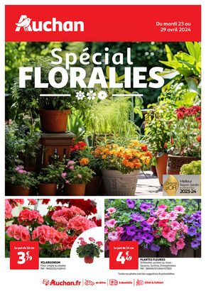 Catalogue Auchan Hypermarché à Béziers | Spécial floralies | 23/04/2024 - 29/04/2024
