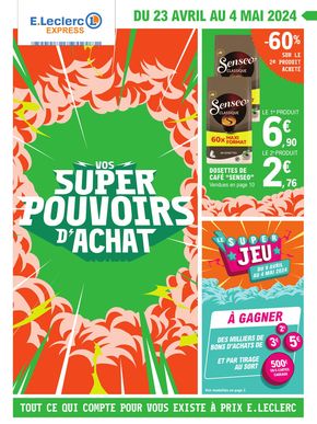 Catalogue E.Leclerc à Châlons-en-Champagne | Vos super pouvoirs d’achat | 23/04/2024 - 04/05/2024