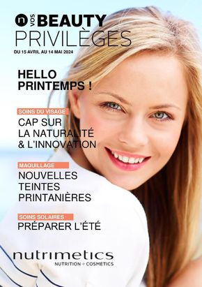 Promos de Beauté à Charleville-Mézières | BEAUTY PRIVILEGES sur Nutrimetics | 16/04/2024 - 14/05/2024
