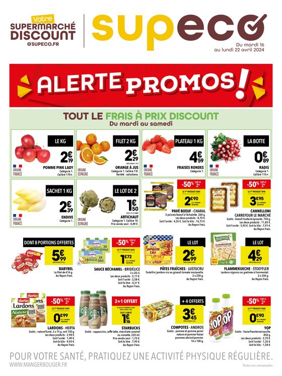Catalogue Supeco à Nevers | Alerte promos ! | 16/04/2024 - 22/04/2024