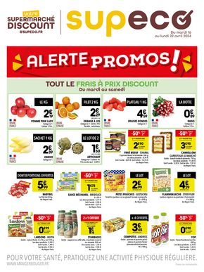 Promos de Discount Alimentaire à Dijon | Alerte promos ! sur Supeco | 16/04/2024 - 22/04/2024