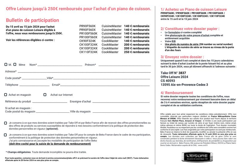 Catalogue Boulanger à Bourg-en-Bresse |  OFFRE SAUTER: JUSQU'À 200€ REMBOURSÉS ! | 16/04/2024 - 15/06/2024