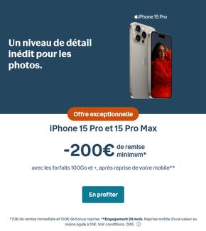Promos de Multimédia et Electroménager à Avignon | Offre exceptionnelle sur Bouygues Telecom | 16/04/2024 - 30/04/2024