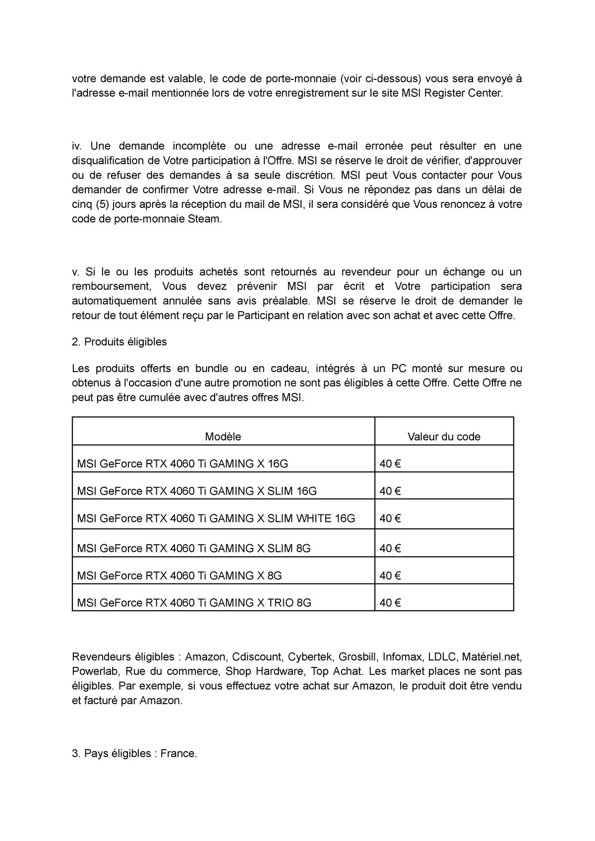 Catalogue UNE CARTE STEAM DE 40€ OFFERT AVEC MSI, page 00002