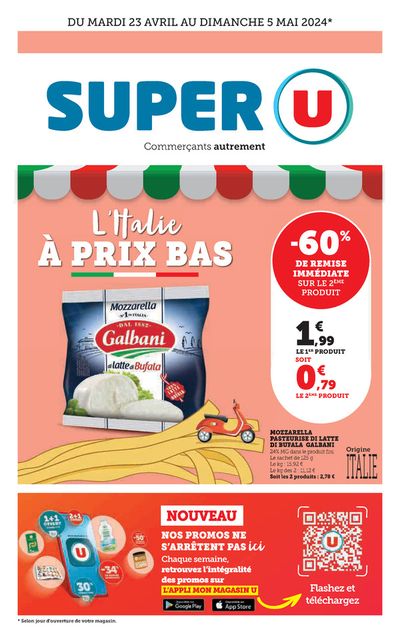 Promos de Supermarchés à Saint-Herblain | Super U sur Super U | 22/04/2024 - 05/05/2024