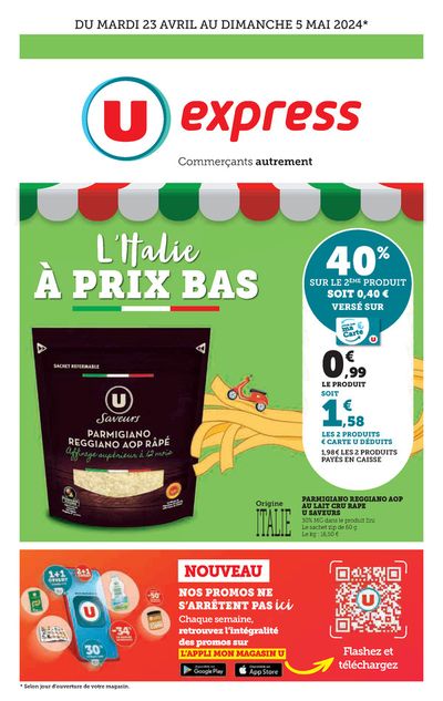 Promos de Supermarchés à Neufchâteau | U express sur U Express | 22/04/2024 - 05/05/2024