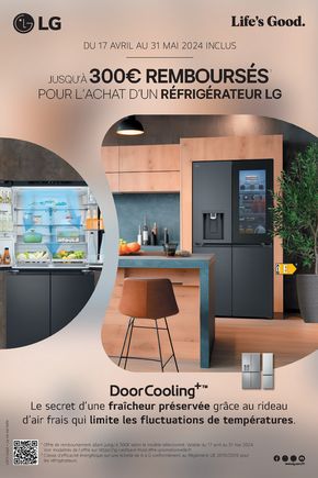 Catalogue Boulanger à Pontault-Combault | OFFRE LG : JUSQU'À 300€ REMBOURSÉS ! | 17/04/2024 - 31/05/2024