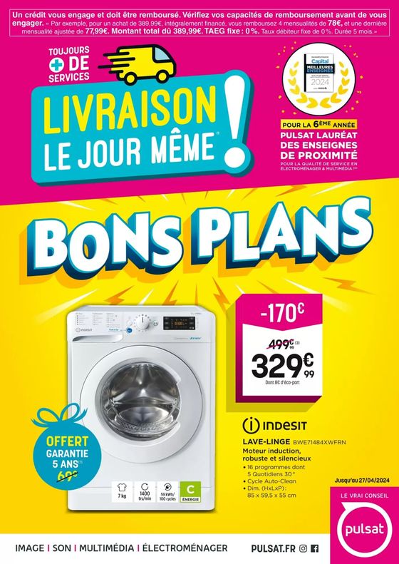 Catalogue Pulsat à Carcassonne | BONS PLANS | 17/04/2024 - 27/04/2024