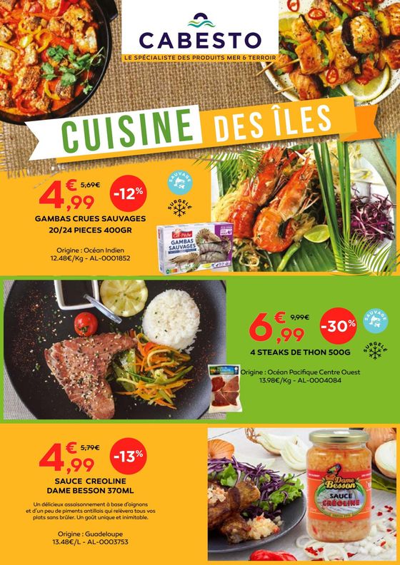 Catalogue Cabesto à Mauguio |  Cuisine des Îles | 18/04/2024 - 28/05/2024