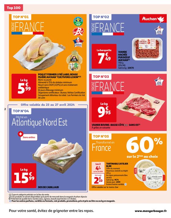 Catalogue Auchan Hypermarché à Fontenay-aux-Roses | 100 offres au top ! | 23/04/2024 - 29/04/2024
