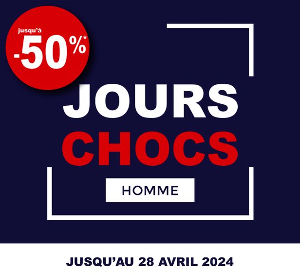 Catalogue Armand Thiery à Chambéry | Jusqu'à -50% jours chocs Homme | 18/04/2024 - 28/04/2024