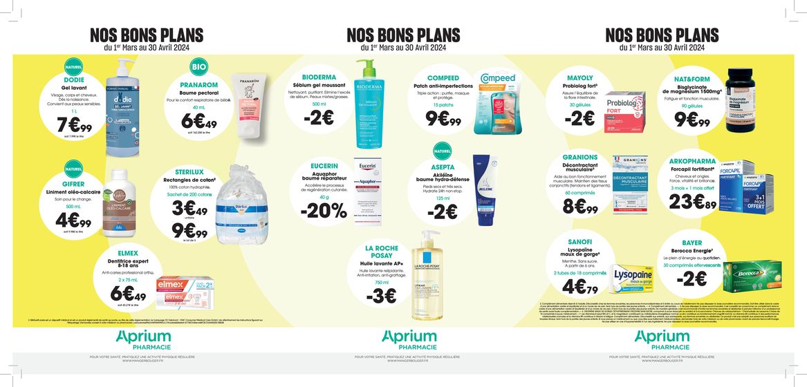 Catalogue Aprium Pharmacie à Saint-Malo | NOS BONS PLANS | 18/04/2024 - 30/04/2024