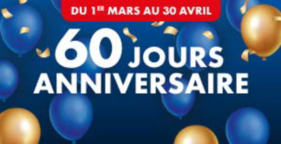 Catalogue Autodistribution à Outreau | 60 jours anniversaire | 19/04/2024 - 30/04/2024